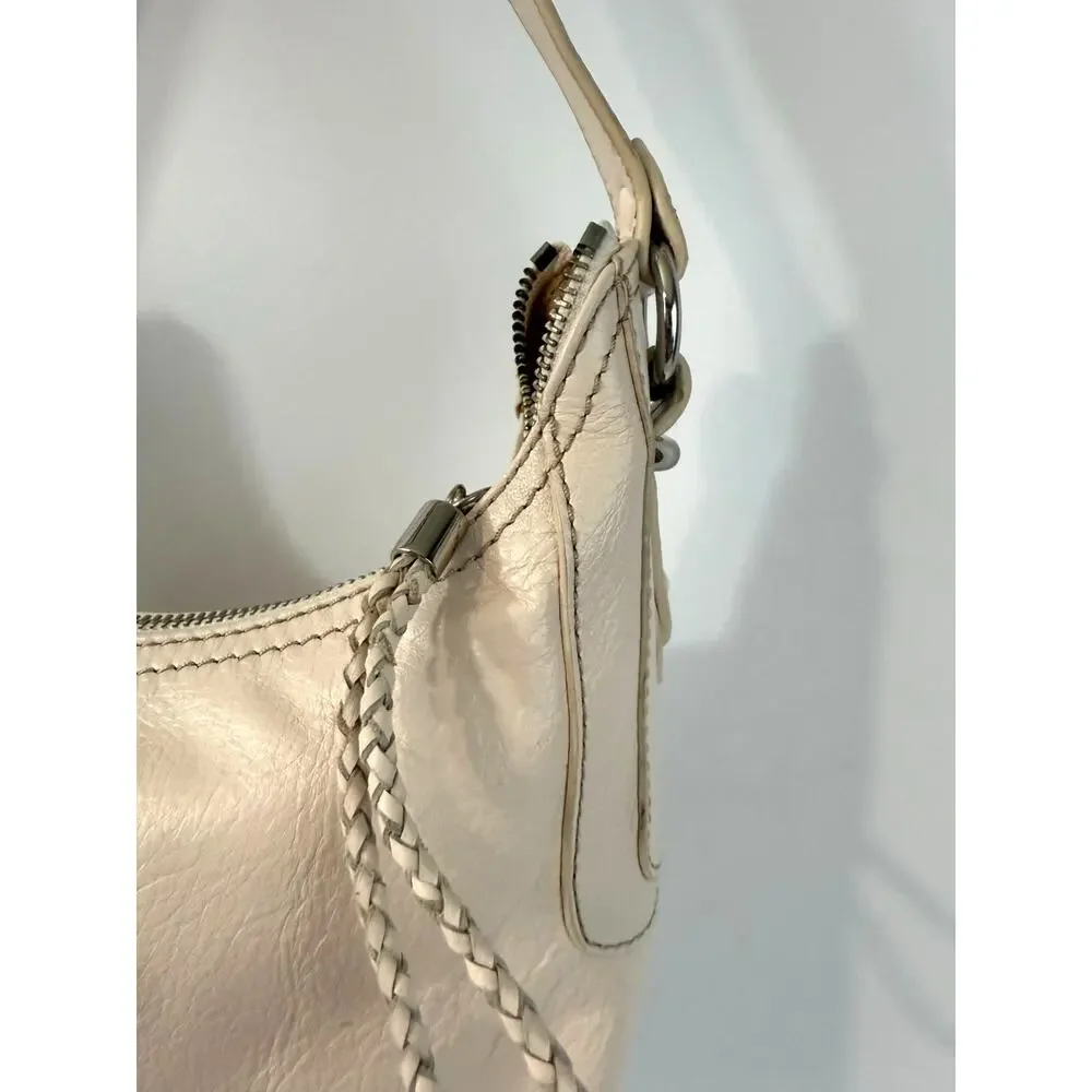 The Sak Mariposa Leather Hobo Shoulder Purse Neutral Chic Boho Bag Zipper - Picture 5 of 10